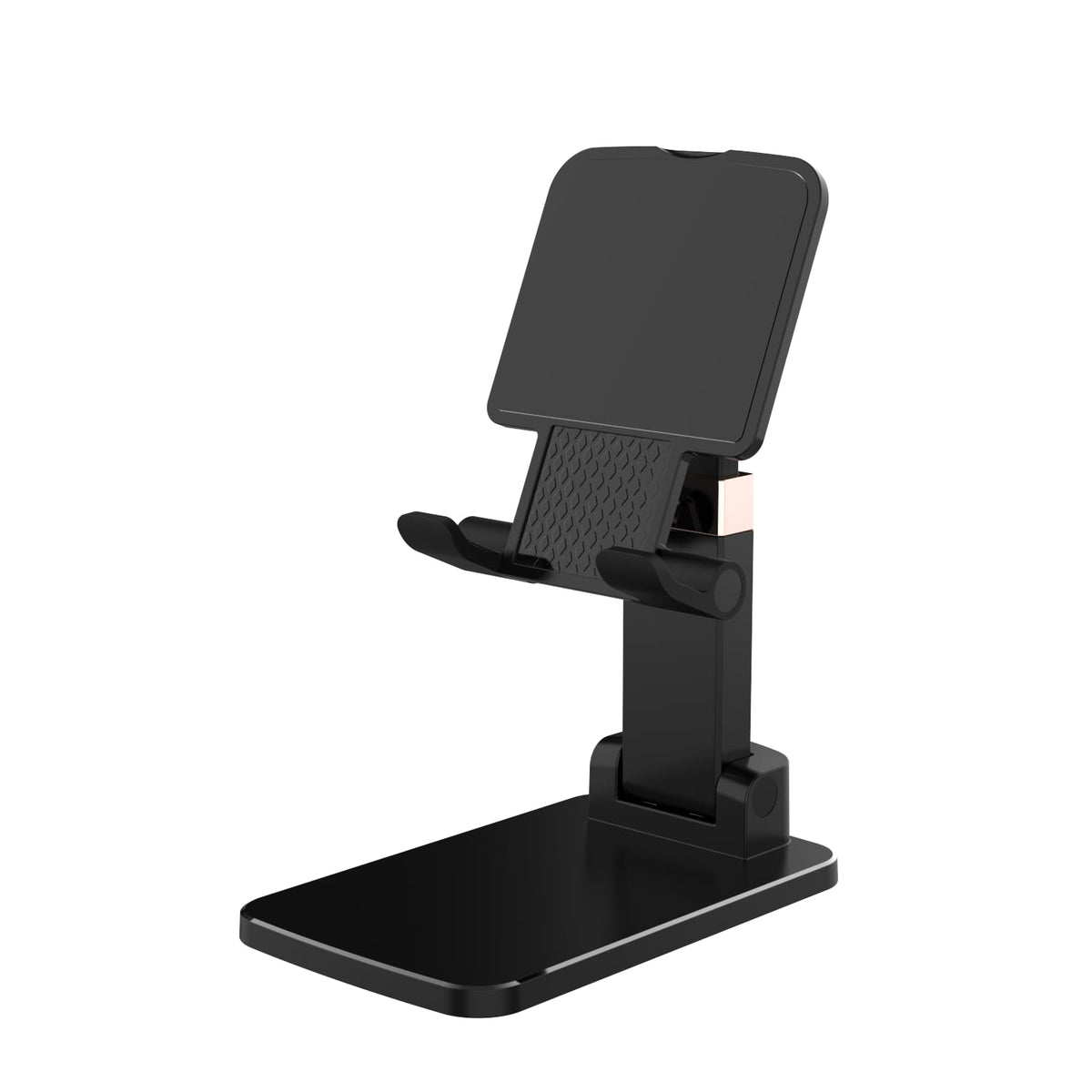 Adjustable Phone Stand, Heavy Duty Black Phone Holder - Image 1