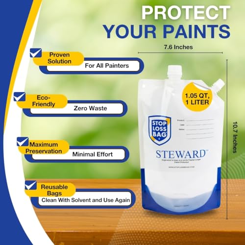 8 Reusable Paint Storage Bags 1L Leftover Paint | Home Organization - Image 3