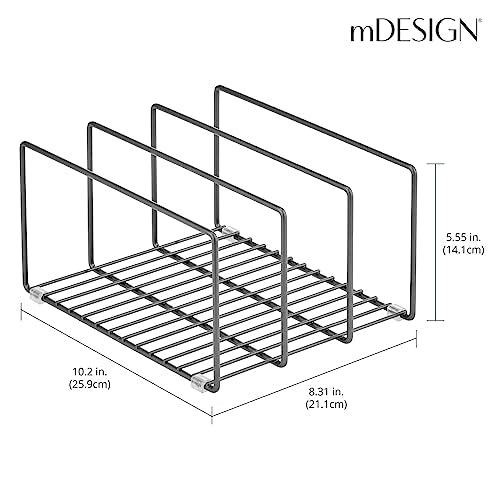 mDesign Metal Pan Organizer for Kitchen Cabinet, Counter - Image 4