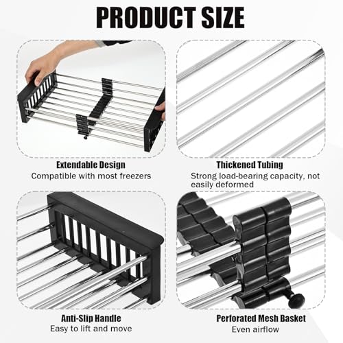 2 Pack Expandable Freezer Baskets for Chest Freezer - Image 5