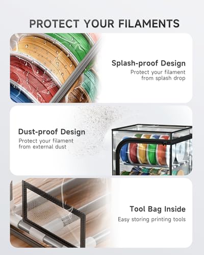 YOOPAI 3D Printer Filament Storage Box – 2 Tier Filament - Image 4