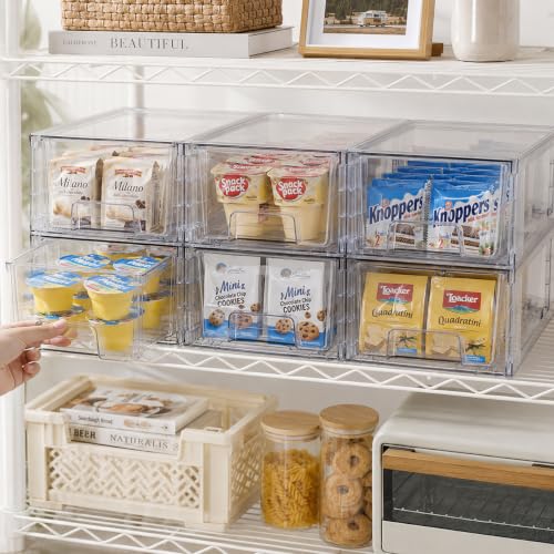 6 Pack Stackable Storage Drawers,Plastic Organizers | All Products - Image 3