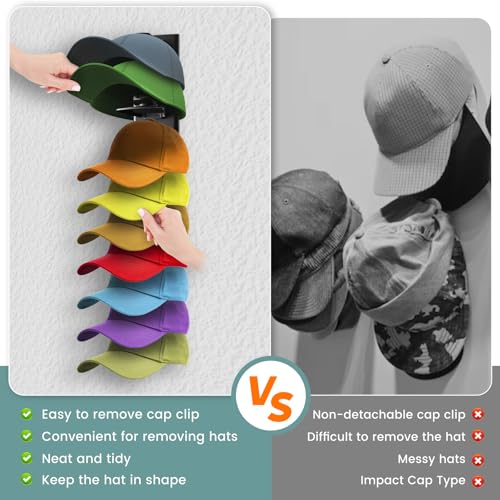 2Pack Upgraded 80% ABS Plastic Hat Organizer for Baseball - Image 4