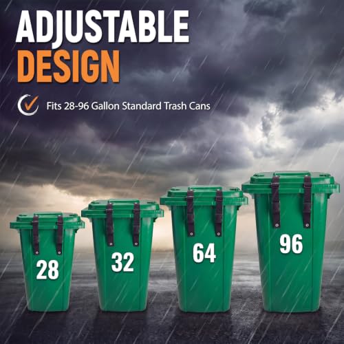 12 Pcs Bear Proof Trash Can Lock Strap for 28-96 Gallon Outdoor - Image 7