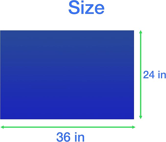 CALPALMY 150 Sheets 24" x 36" Adhesive Mats - Sticky Mat for Laboratories, Homes, Construction Sites, and More - Remove Dust and Dirt from Shoes and Equipment Wheels -Blue