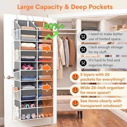 Ofiray-home 5-Tier Over Door Organizer, 10-Compartme | All Products - Image 3