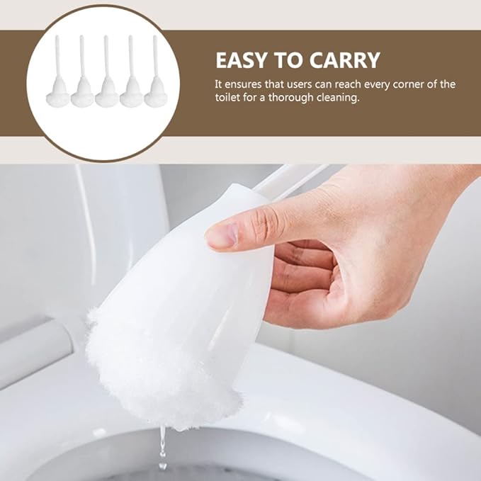 Efficient Cleaning High-Grade Material Toilet Brush Black Toilet Bowl Scrubber Brush