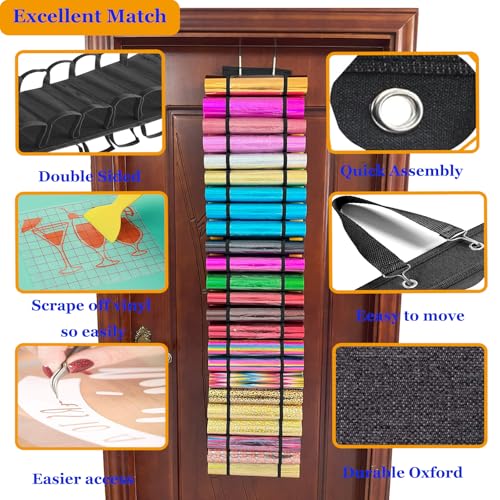 48 Compartments Vinyl Roll Storage, Vinyl Roll Holder Organizer - Image 5