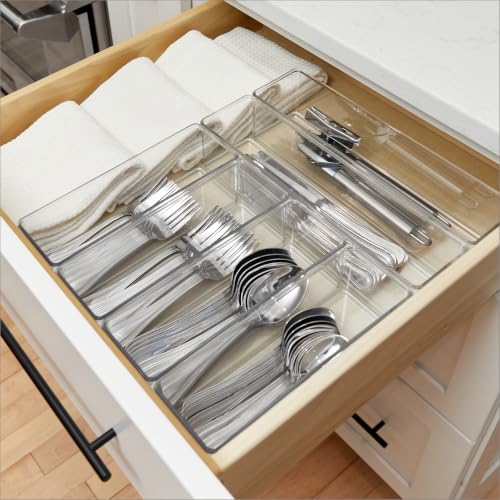 Clearly Small Narrow Drawer Organizer, 9.37"x3.12"x2.95", 4 Pack - Image 7