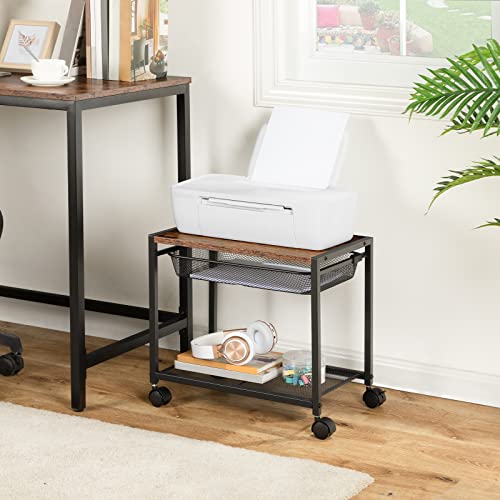 HOOBRO Under Desk Printer Stand, Industrial Printer Cart - Image 3