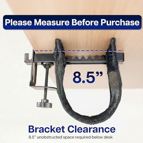 VIVO Clamp-on 36 in Mesh Net Cable Management Holder, Under Desk - Image 5
