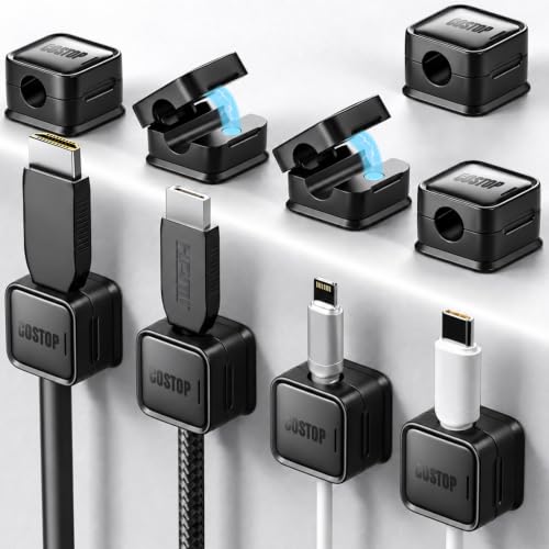 9 Pack Cord Organizer Magnetic Cable Clips Adhesive Wire - Image 2
