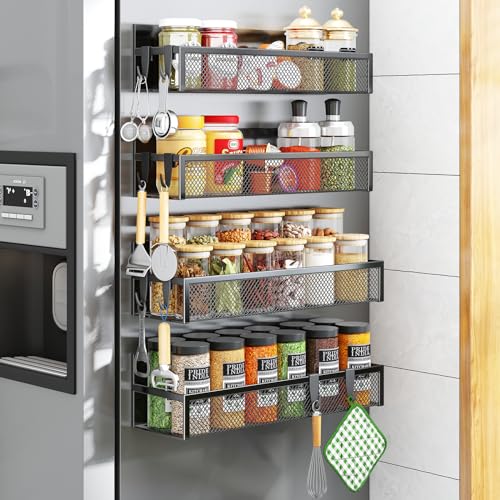 Aufworld Magnetic Spice Rack for Refrigerator, 4 Pack - Image 2