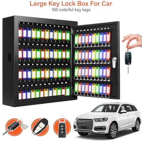 100 Keys Key Cabinet with Drop Slot, Anti-Theft Key Lock Box - Image 7