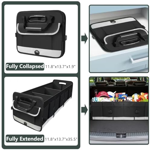 Foldable Trunk Organizer - 95L Sturdy Car Organizer - Image 4