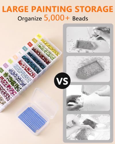 64 PCS Diamond Painting Storage Case, Bead Storage | Home Organization - Image 5