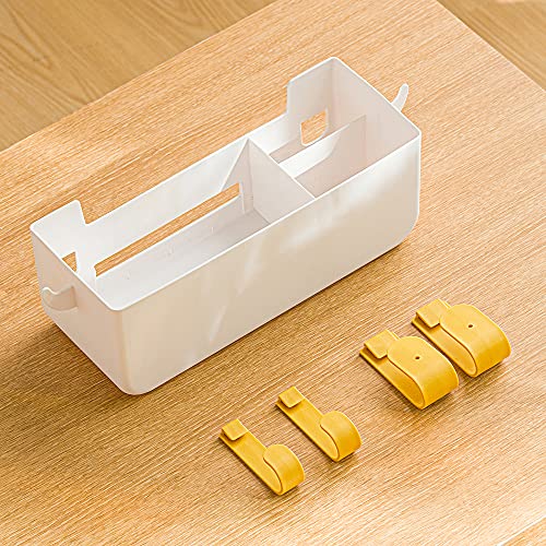 Hanging Storage Basket with Hooks, Bedside Organizer Shelf - Image 7