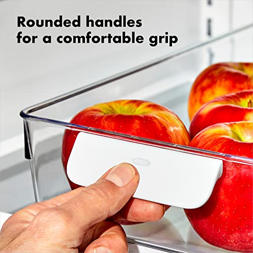 OXO Refrigerator Adjustable Storage Bin, Clear - Image 4