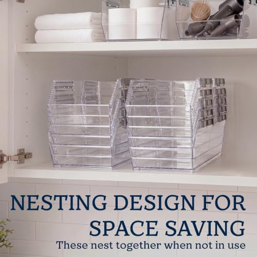 HOMESTEAD Set of 8 Stackable Storage Bins, 4 Large + 4 - Image 7
