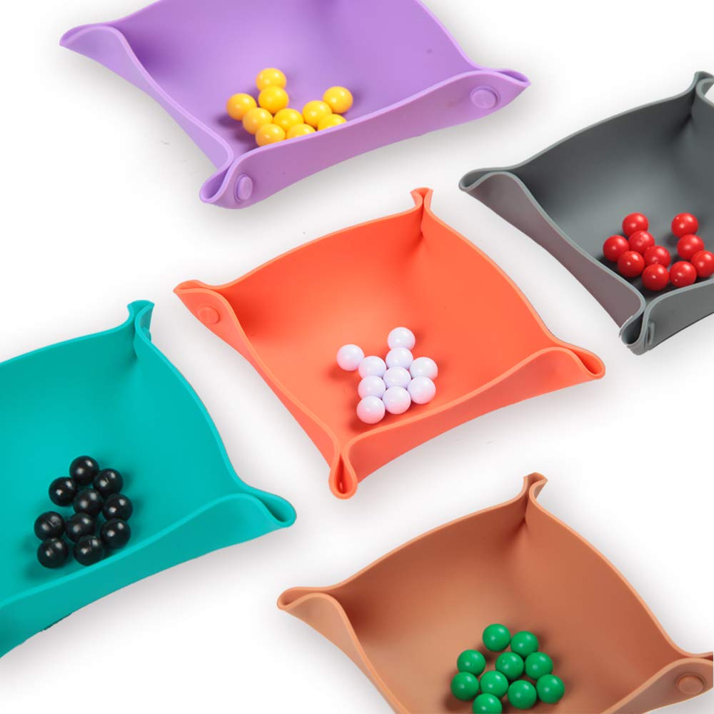 Collapsible Board Game Storage Bowls, Portable Folding - Image 1