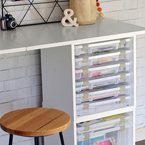 ArtBin Super Satchel Slim Craft Organizer with 20 Dividers, Clear - Image 7
