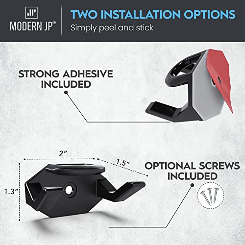 Adhesive Hat Hooks for Wall (16-Pack) - Hat Rack | Home Organization - Image 3