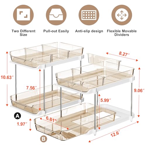 Delamu 2-Tier Multi-Purpose Bathroom Under Sink Orga | Under Sink Stor - Image 3