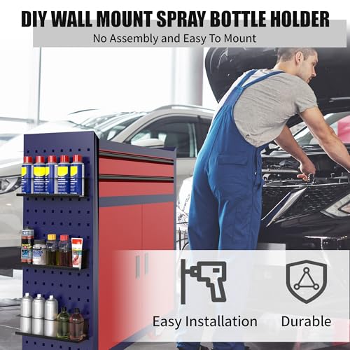 2 Pack Wall-Mounted Aerosol Spray Can Holder Storage Rack - Image 5