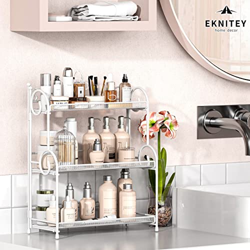 EKNITEY 3-Tier Bathroom Organizer - Sink Organizer Spice Rack(No - Image 5