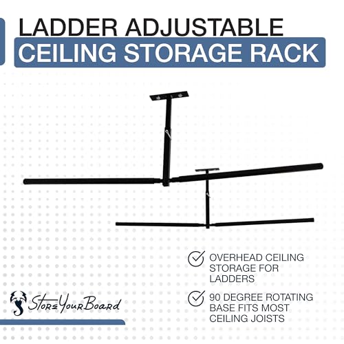 StoreYourBoard Adjustable Overhead Ladder Rack – Garage - Image 4