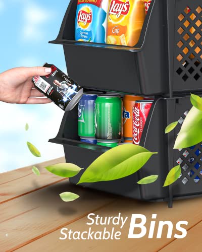 Skywin Stackable Storage Bins Open Front for Pantry Storage, 4 - Image 7