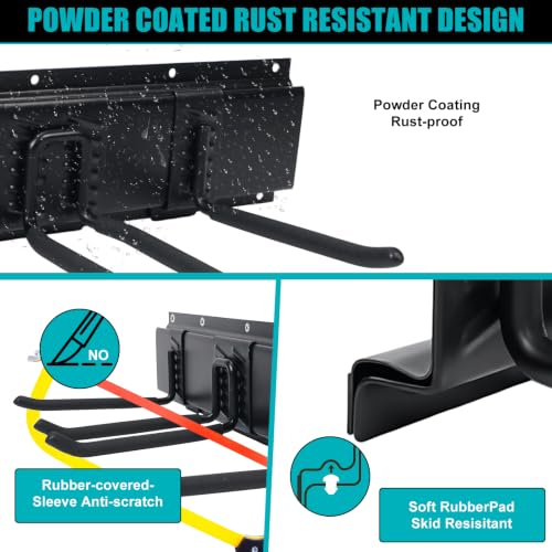 48" Garage Tool Organizer Wall Mount,Heavy Duty Adjustable Hooks - Image 5