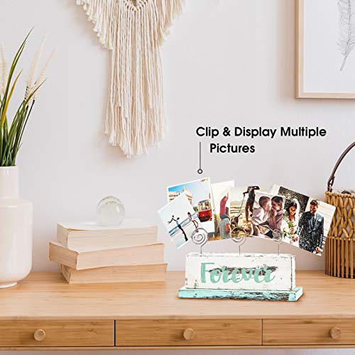 JACKCUBE Design Multi-Photo Display Boho Tabletop Decor Wooden - Image 4