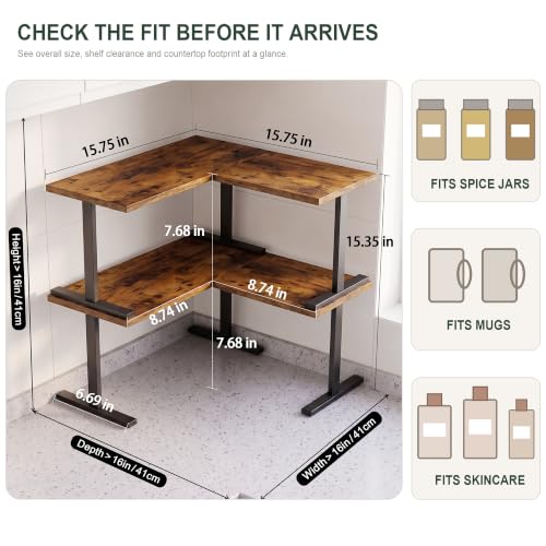 Golener Countertop Shelf, Kitchen Counter Organizer - Image 3