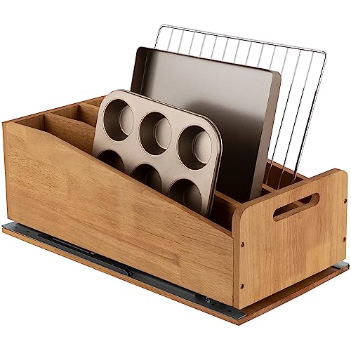 DINDON Pull Out Cabinet Organizer for Pans, Cookie Sheet - Image 2