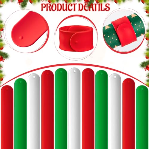 LBSXQGS 24Pcs Holiday Wrapping Paper Holder, White Red - Image 4