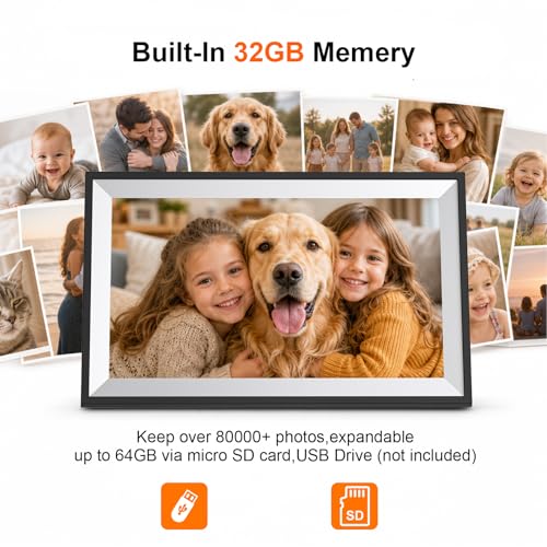 Digital Picture Frame, Frameo 15.6 Inch WiFi Digital Photo Frame - Image 5