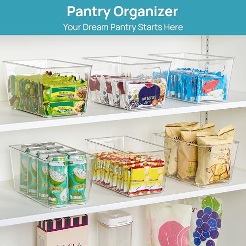 Vtopmart 6 Pack Clear Storage Bins, Pantry Cabinet O | All Products - Image 5