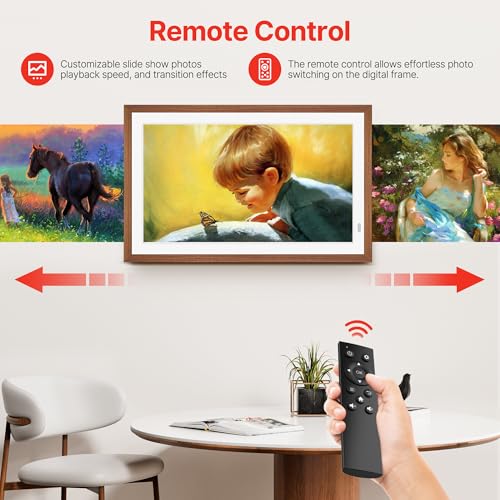 21.5" Large Digital Picture Frame, 64GB Uhale WiFi Frame - Image 6