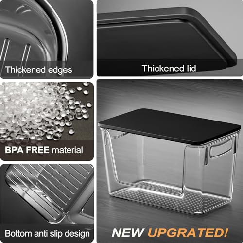Heyuzb Pantry Organizers Storage, 2 Pack Large Clear | All Products - Image 7