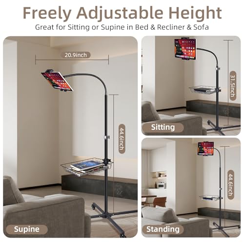 Premium Rolling Tablet Floor Stand with Heavy Duty I | All Products - Image 7