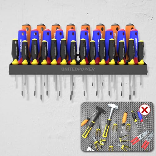UNITEDPOWER Screwdriver Holder, Wall Mount Storage Rack - Image 6