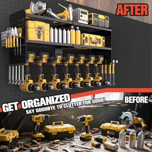 Large Power Tool Organizer Wall Mount, 3-Tier Heavy Duty - Image 6