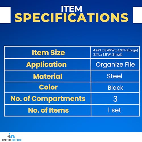 1InTheOffice Mesh Collection Desk Drawer Organizer Tray 3 - Image 7