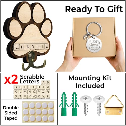 Dog Leash Holder for Wall Mount with Scrabble Letters - Image 6