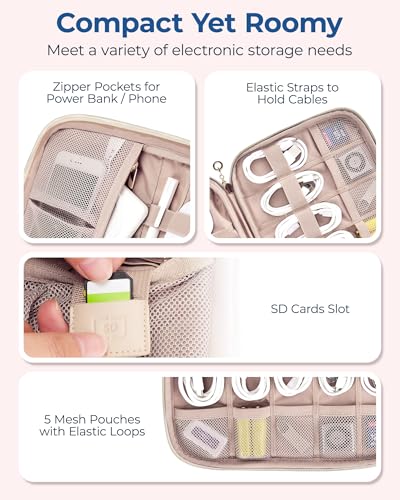 BAGSMART Travel Case - Cable Organizer Bag for Tech Accessories - Image 4