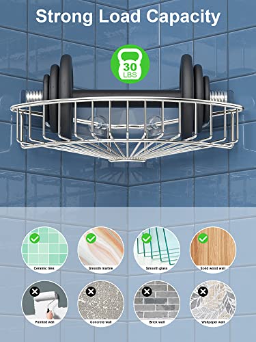 SMARTAKE 2-Pack Corner Shower Caddy, SUS304 Stainless Steel - Image 5