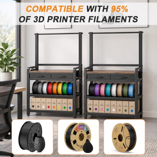 3D Printer Stand, 3D Printer Table with Filament Storage - Image 7