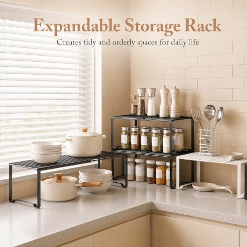 Extendable Metal Wire Shelf Organizer - Adjustable 15-24.4in - Image 8