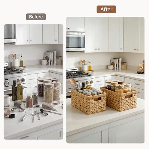 StorageWorks Wicker Baskets, Wicker Storage Baskets for Shelves - Image 7